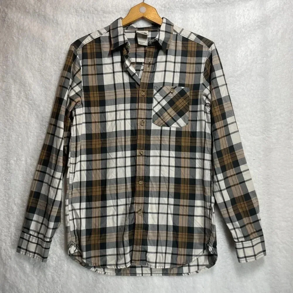 The North‎ Face Men’s Plaid Button-Up Shirt Size Small Outdoor Hiking Fall